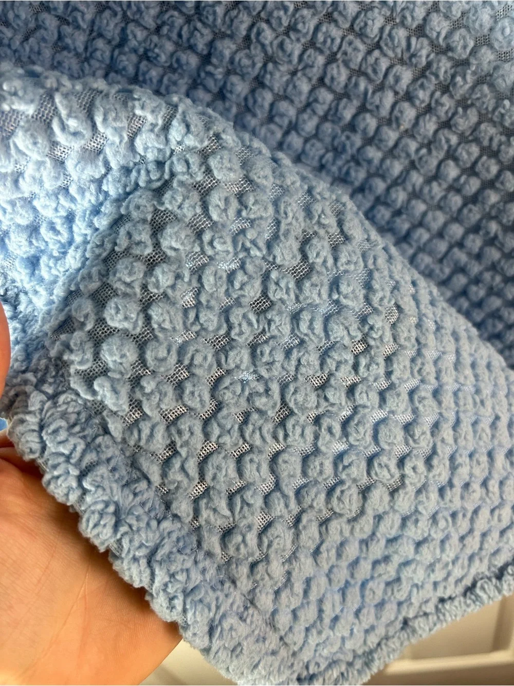 Huddles & Lots of Cuddles Football Baby Blanket Blue Textured Red Stars RN 36753